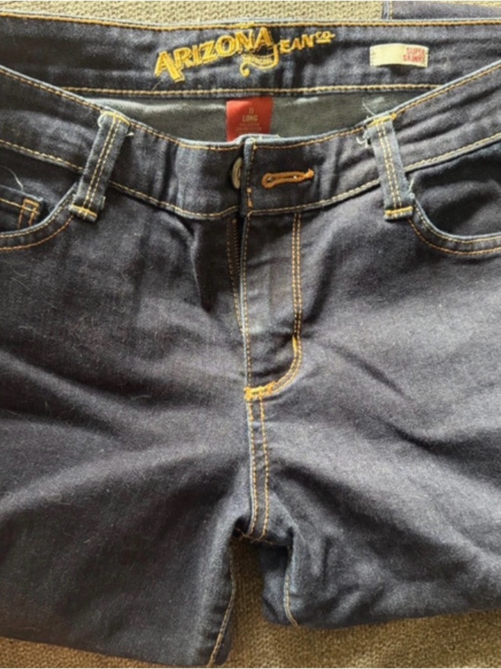 Woman's Dark Blue Denim Jeans